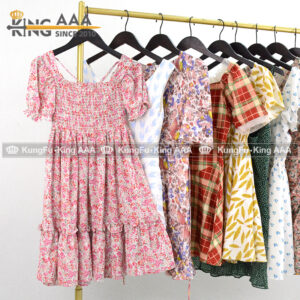 Second-Hand Short Ladies Cotton Dresses