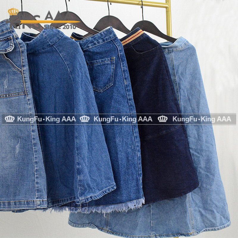 Jean maxi skirt