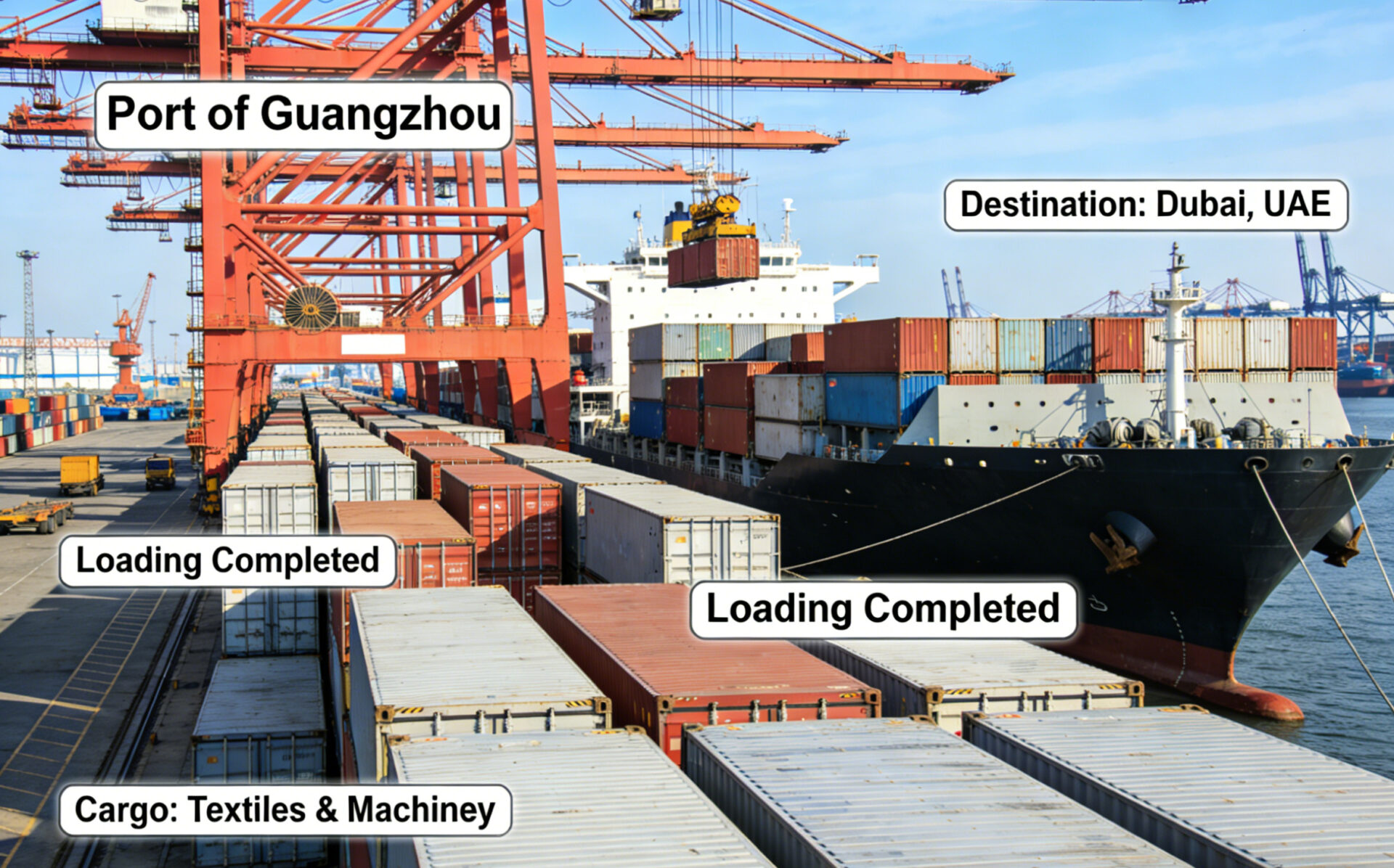 The Middle East's secondhand clothing partner is the Port of Guangzhou