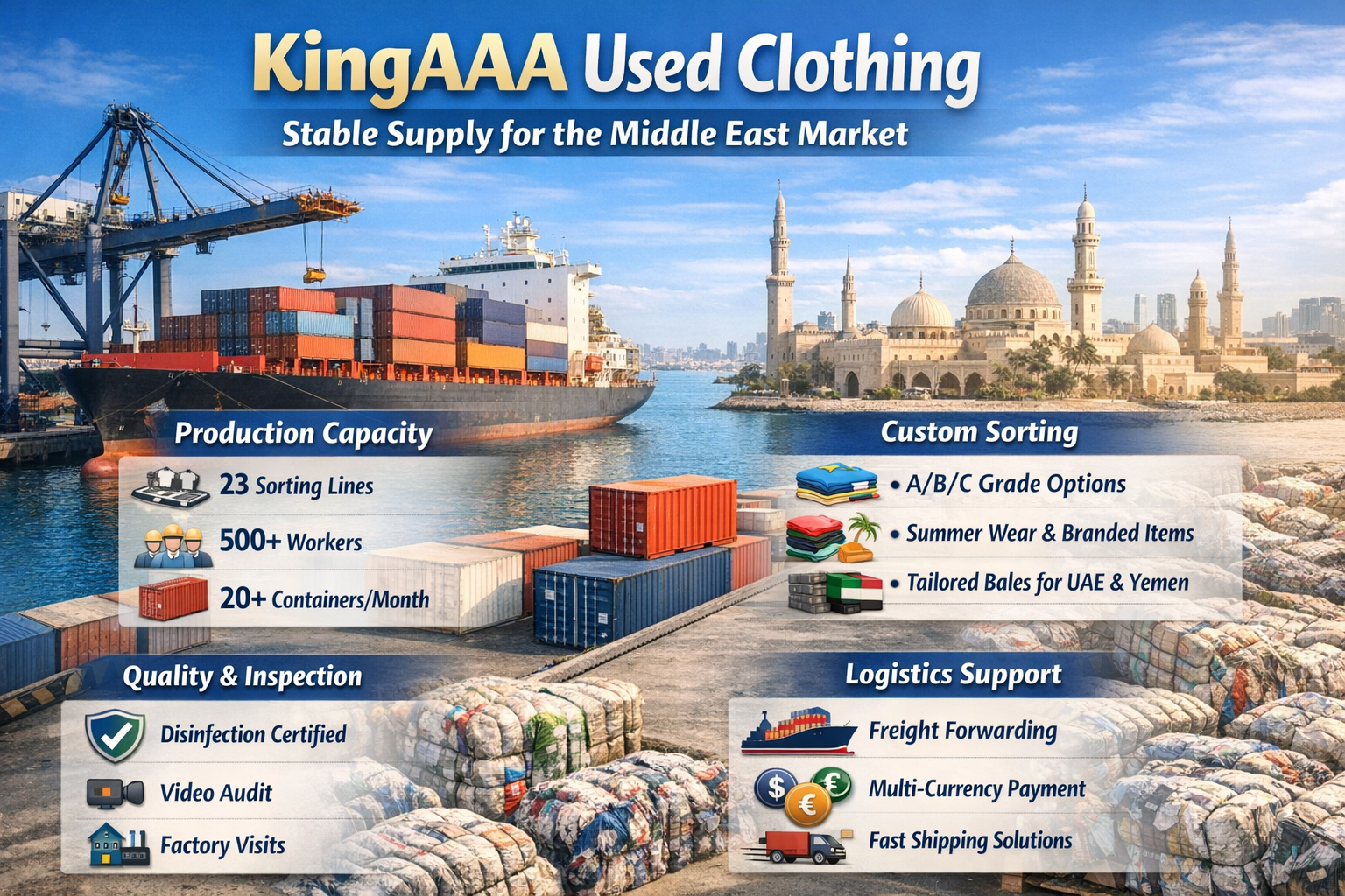 KingAAA – A Scalable Used Clothing Factory in China