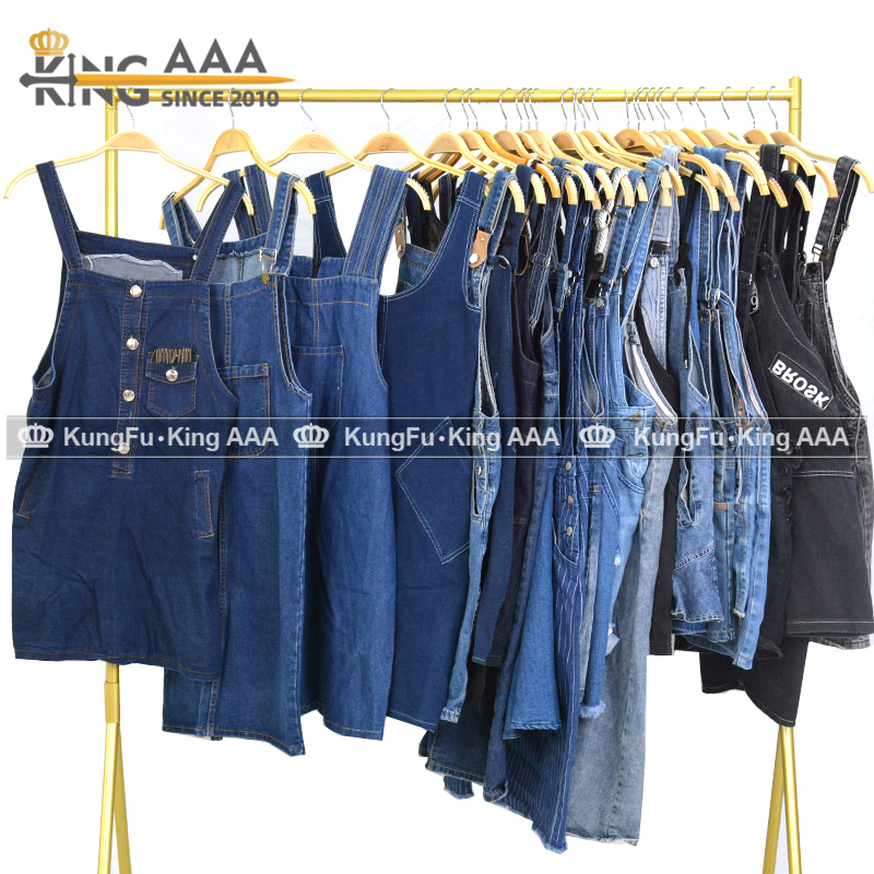 Used Denim Pinafore Dress Pre-owned Denim Pinafore Dress