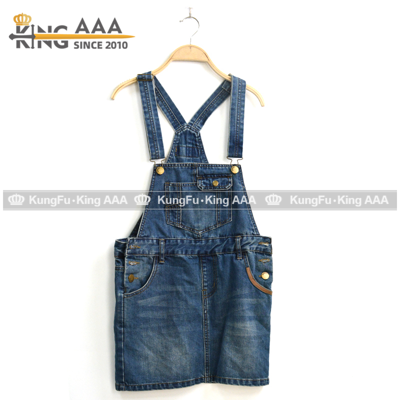Used Denim Pinafore Dress Pre-owned Denim Pinafore Dress